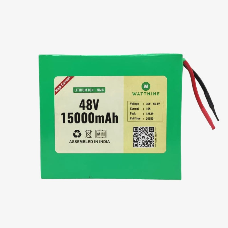 48V 15Ah Li-ion (NMC) Battery Pack