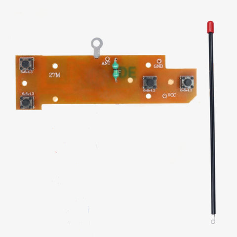 4CH 27MHZ Remote Transmitter & Receiver Board with Antenna