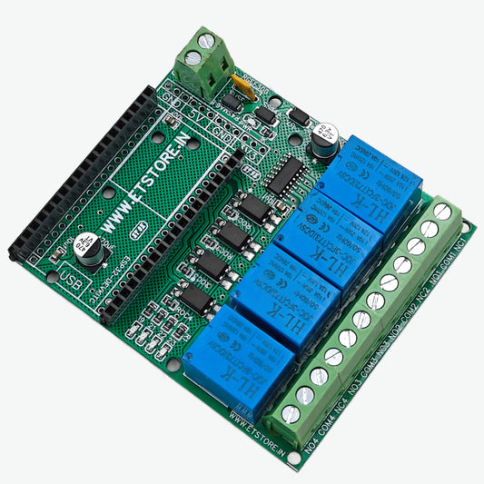 4 Channel Relay Mdoule for 38 Pin ESP32 5V Module