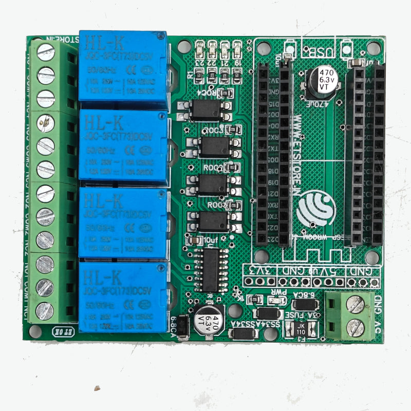 4 Channel Relay Module for ESP32 30 Pin 5V Module