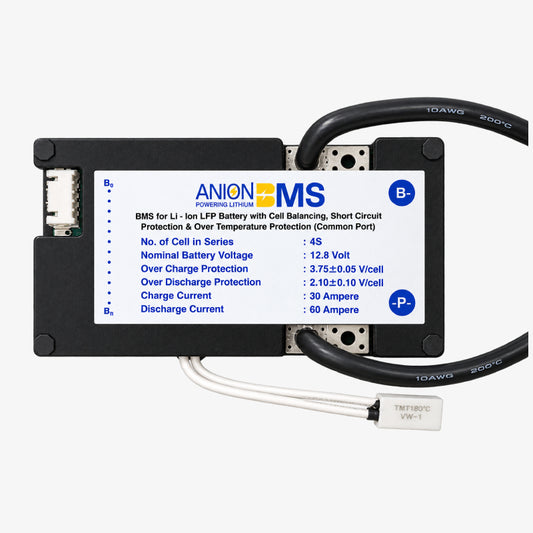 4S 12.8V 30A BMS for Lithium Ion LFP Battery