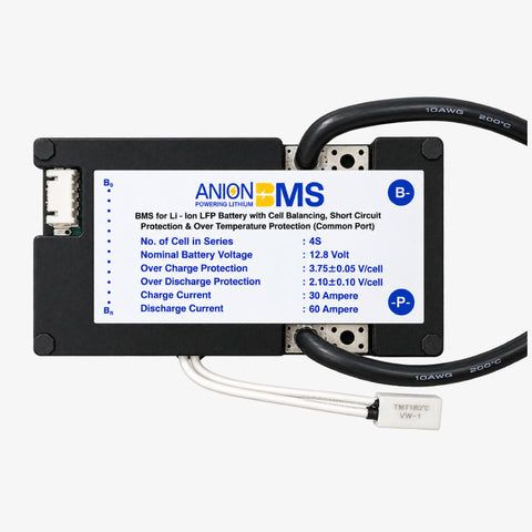 4S 12.8V 30A BMS for Lithium Ion LFP Battery
