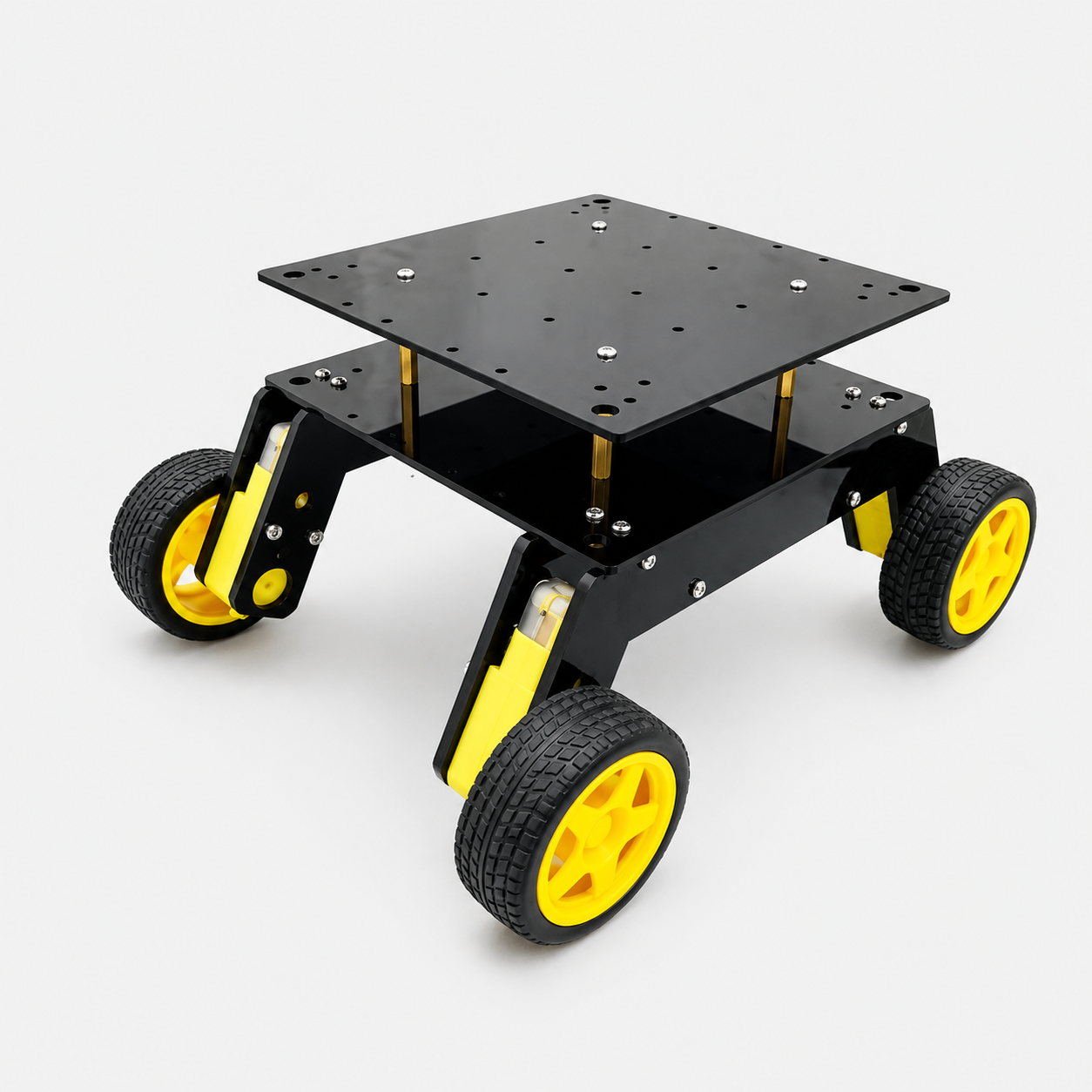 4WD Suspension Smart Car Chassis with 125 RPM BO Motors Kit