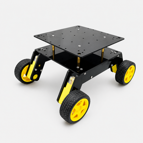 4WD Suspension Smart Car Chassis with 125 RPM BO Motors Kit