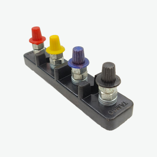 60A 4-Way Bakelite Terminal Block TPN Connector Strip 
