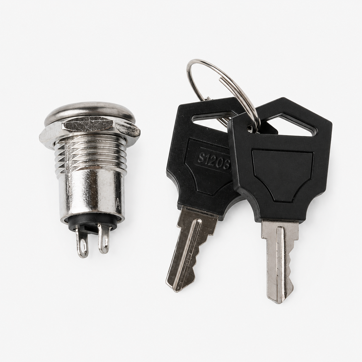 Electric 2 Positions ON OFF Metal Keylock Switch