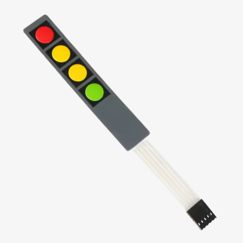 Key Matrix Plastic 4x1 Key Matrix Membrane Switch Keypad – QuartzComponents