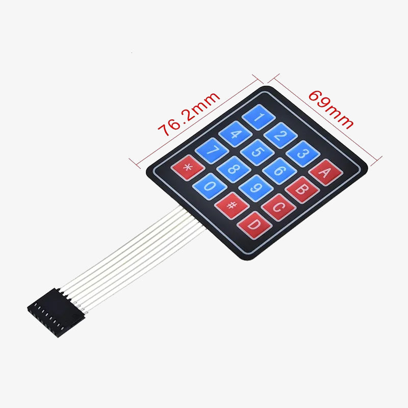 4x4 Matrix Membrane Keypad 