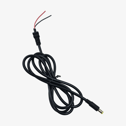 5.5 x 2.5mm DC Jack Male Connector with 1.5 Meter Cable - High Quality