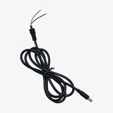 5.5 x 2.5mm DC Jack Male Connector with 1.5 Meter Cable - High Quality