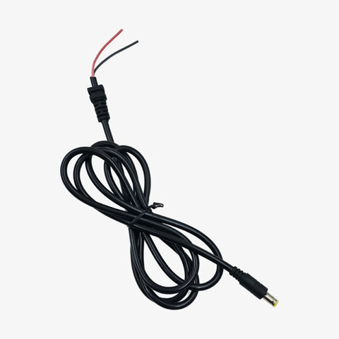 5.5 x 2.5mm DC Jack Male Connector with 1.5 Meter Cable - High Quality