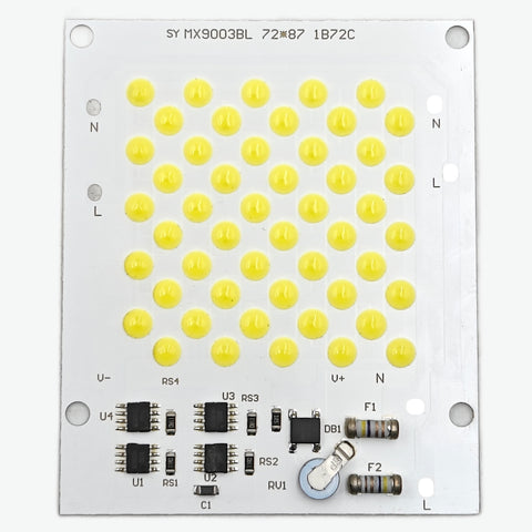 50W 7874 AC LED chip - High Power Cool White COB Light 300mA