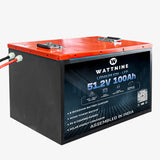 WATTNINE® 51.2V 100Ah LiFePO4 Battery with Warranty for E-Rickshaw, Inverter, and Industrial Applications