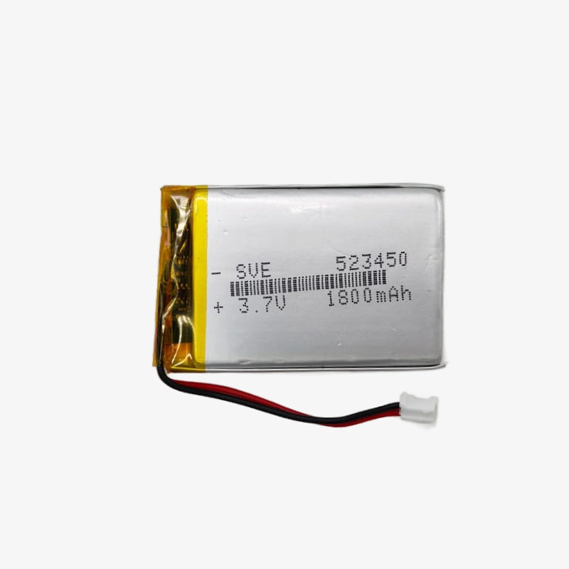 3.7V 1800mAH Li-Po Rechargeable Battery (523450)