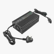 Load image into Gallery viewer, 54.6V 6A E-Scooty Battery Charger for 13S 48V NMC Lithium Battery Pack with Cooling Fan (Aluminium Casing)