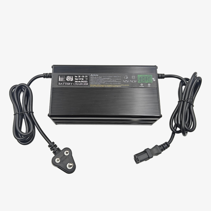 54.6V 6A E-Scooty Battery Charger for 13S 48V NMC Lithium Battery Pack