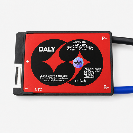 24V 7S 30A BMS Daly Waterproof BMS for Li-ion Cell (NMC)