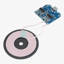 Load image into Gallery viewer, 5V DC Qi Standard Micro USB Input Wireless Charging Transmitter Module with Coil