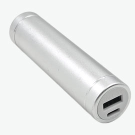 5V USB Aluminium Silver Body Power Bank Case for 18650 Battery with Type-C Charging