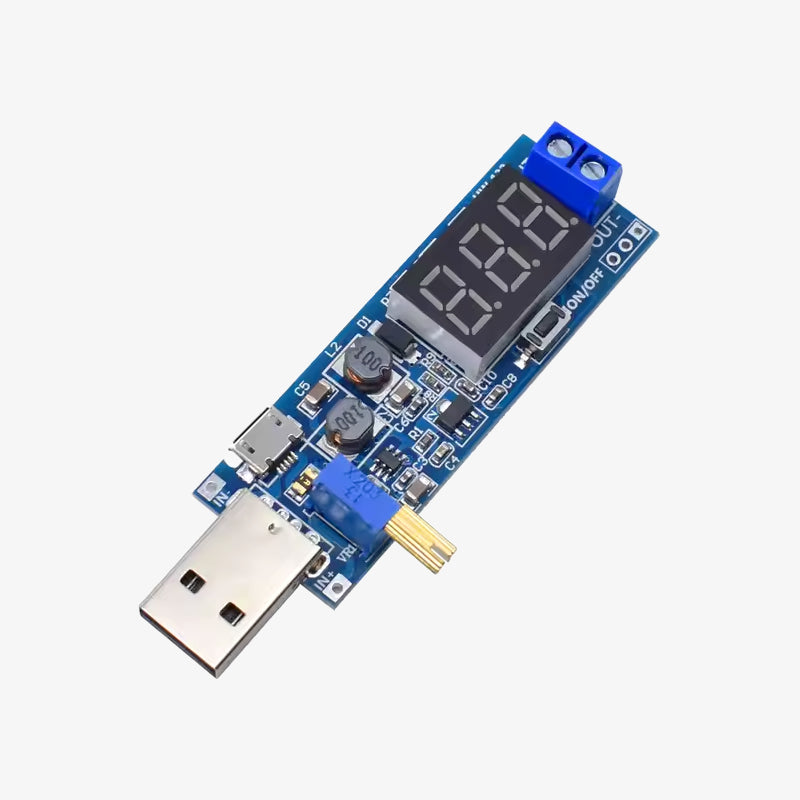 5V to 24V USB DC-DC Step Up Power Supply Module with LED Display