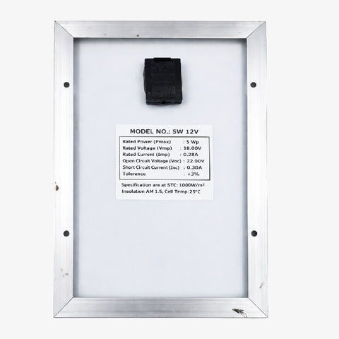 5W 12V Polycrystalline Solar Panel 