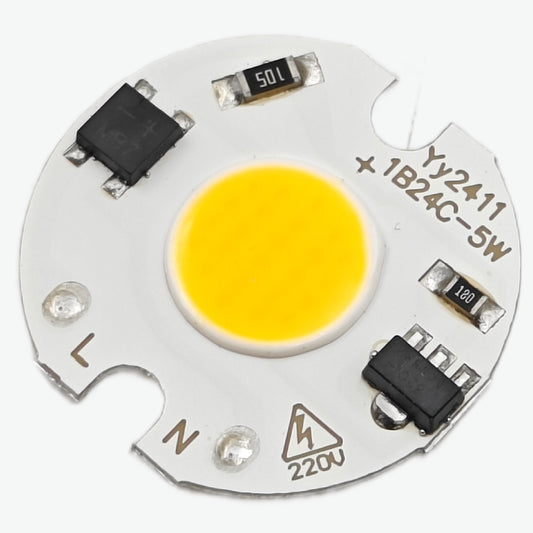 5W LED 220V AC chip - High Power Warm White Round COB Light 300mA