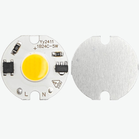 5W LED 220V AC chip - High Power Warm White Round COB Light 300mA