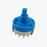2 Pole 5 Way 26 mm Rotary Switch - 5A 250V AC
