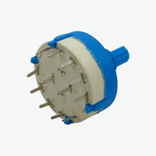 2 Pole 5 Way 26 mm Rotary Switch 5A 250V AC