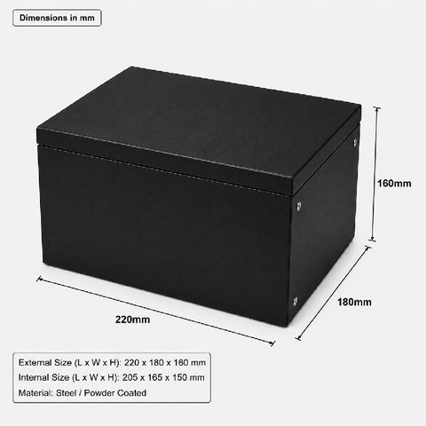 Metal Battery Box For Lithium Battery Pack - (220x180x155mm)