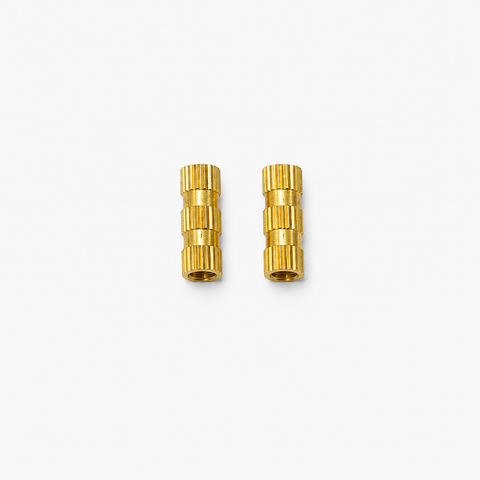 M3x12x4.2mm Brass Heat Set Threaded Round Insert Nut - 10 Pcs.