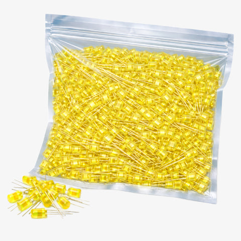 5mm Yellow LED 1000pcs Pack