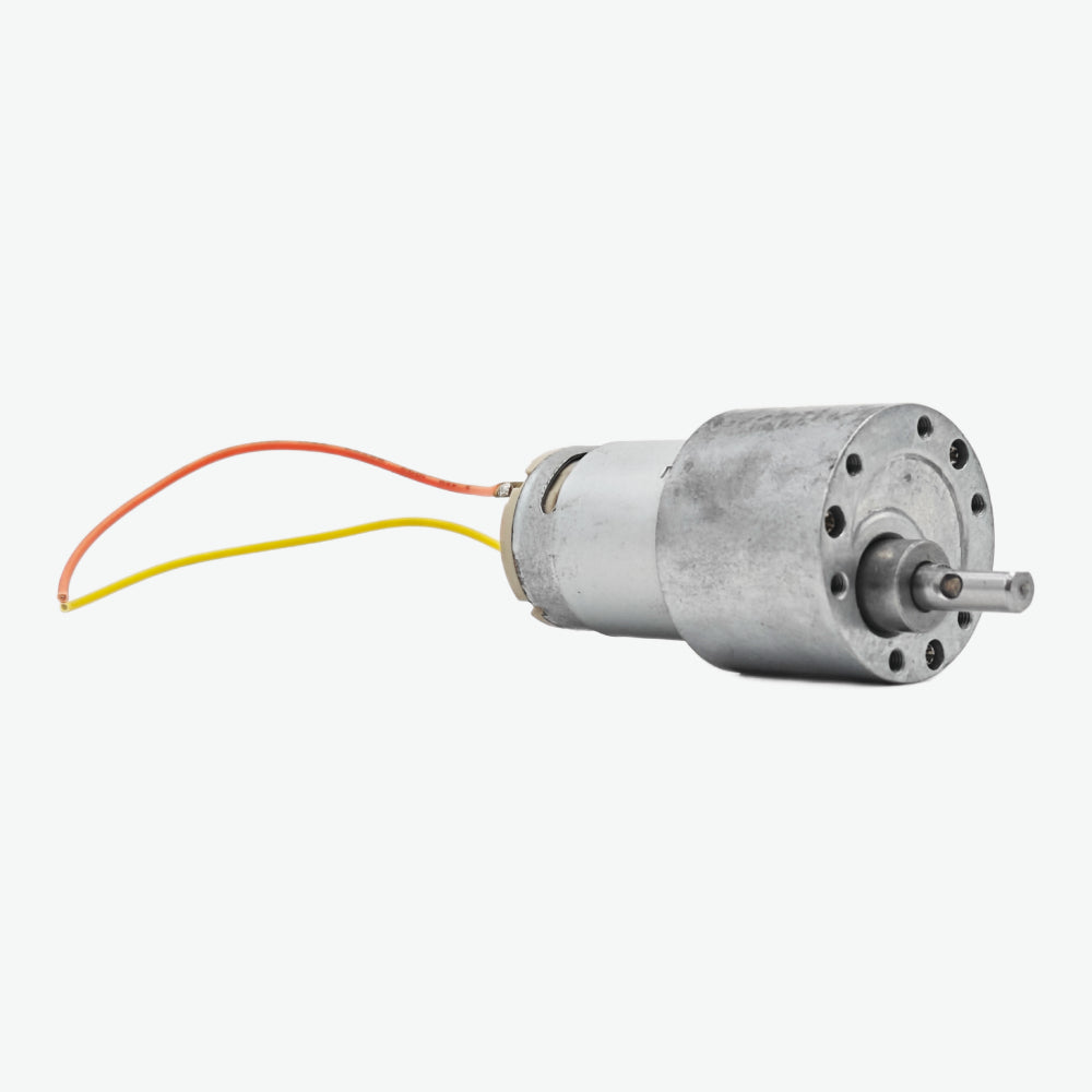 DC 6-24V 10 RPM 37MM Slow Speed High Torque Metal Gear Motor
