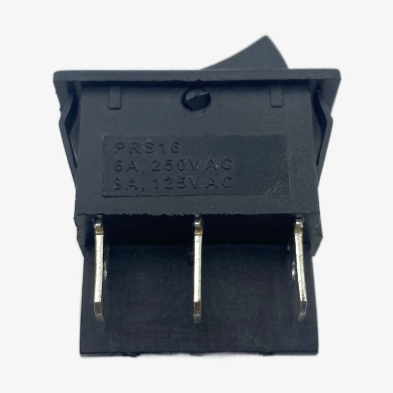 6-Pin DPDT Miniature Rocker Switch - 6A - 9A 250V AC
