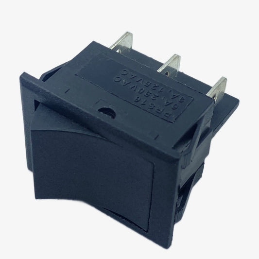 6-Pin DPDT Miniature Rocker Switch - 6A - 9A 250V AC
