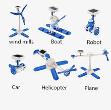 Load image into Gallery viewer, 6-in-1 Rechargeable Solar Power DIY Robot Educational Kit for Kids