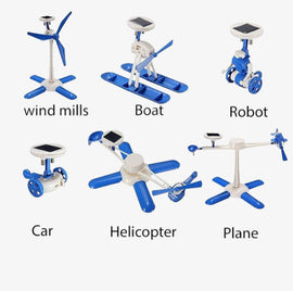 6-in-1 Rechargeable Solar Power DIY Robot Educational Kit for Kids-picture-26