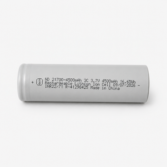 21700 Li-ion 3.7V 4500mAh Rechargeable Battery