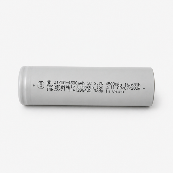 21700 Li-ion 3.7V 4500mAh Rechargeable Battery