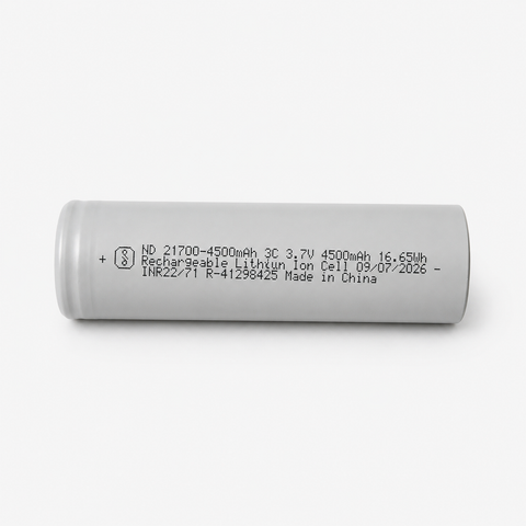 21700 Li-ion 3.7V 4500mAh Rechargeable Battery
