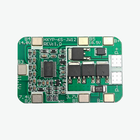 thumbnail image 2 of 6S 20A/40A 24V BMS Protection Board With Balance For Li-ion 18650 Battery Packs 2 of 3