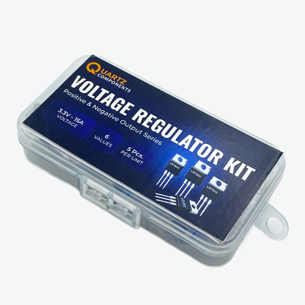 6 Values Voltage Regulator Kit with Adjustable Output from 3.3V to 15V - 30Pcs