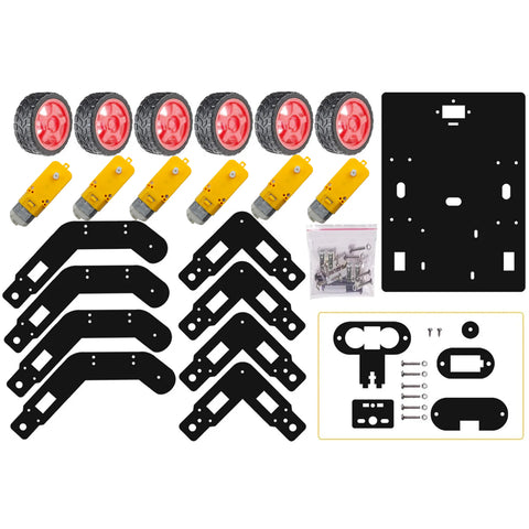 6WD All Terrain Explorer Rover Robotics Chassis Kit