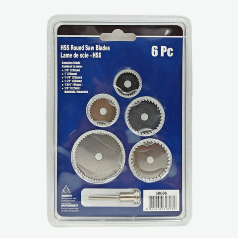 6pcs Metal HSS Circular Saw Blade Set Cutting Discs for Rotary Tool