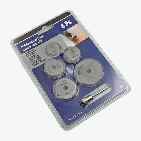 6pcs Metal HSS Circular Saw Blade Set Cutting Discs for Rotary Tool