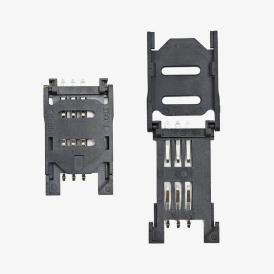 6 pin Flip Open SIM Card Holder Hinge Cover Type
