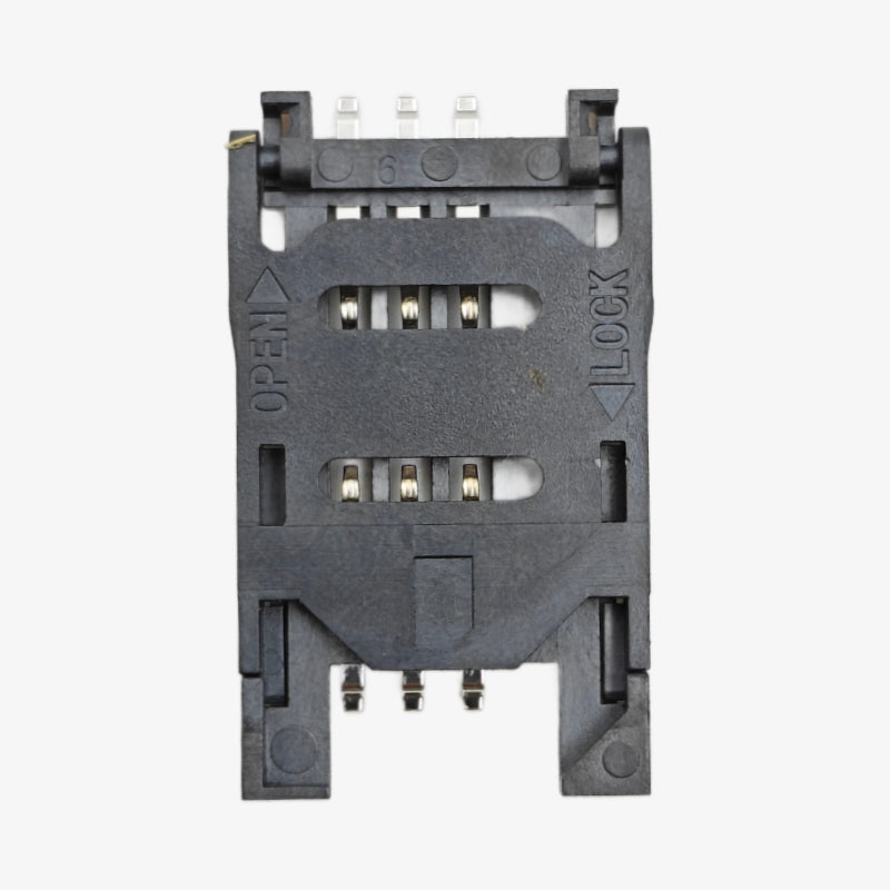 6 pin Flip Open SIM Card Holder