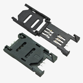 6 pin Flip Open SIM Card Holder - Hinge Cover Type
