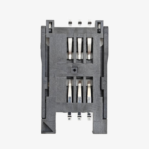 6 pin Flip Open SIM Card Holder - Hinge Cover Type