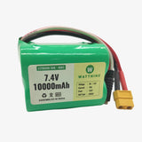 7.4V 10000mAh Rechargeable Lithium Battery Pack with Warranty